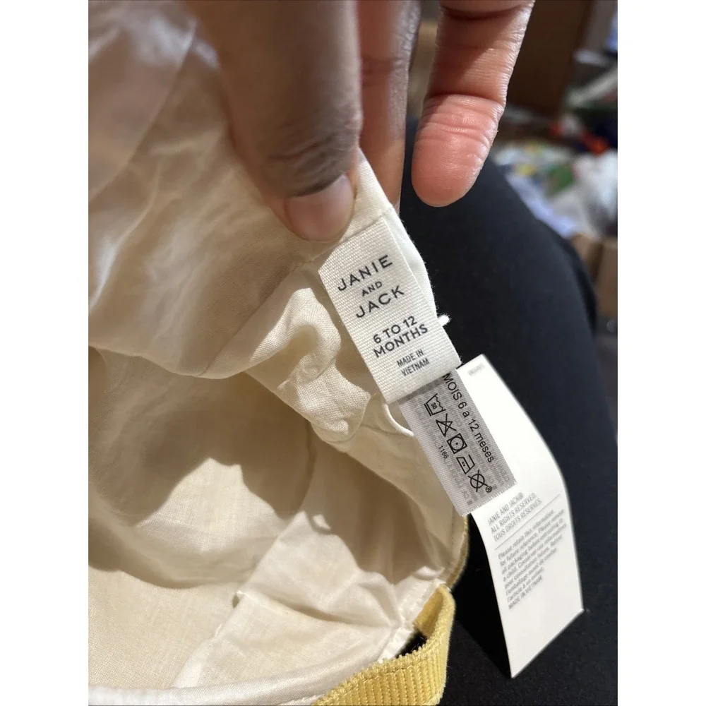 NWT‎ Janie & Jack 6-12months Yellow Corduroy Newsboy Cap